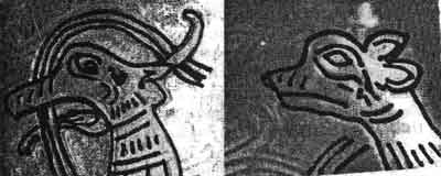 Прорисовка голов Сэнмурвов с браслета