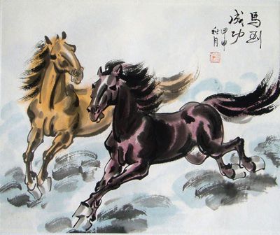 Изображения лошадей в китайской живописи - Художники - Zen Designer