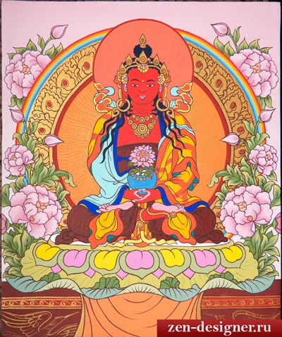 Буддийская икона Будда Амитабха