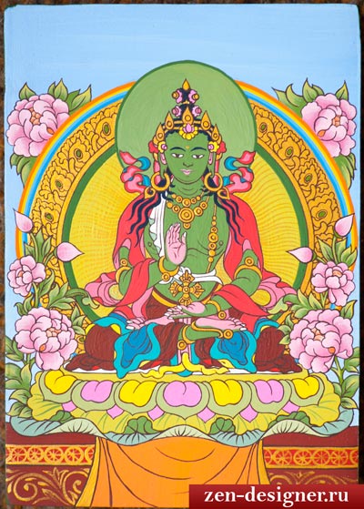 Буддийская икона Будда Амогасиддхи